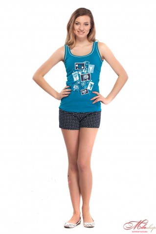 Пижама с шортиками MTF 03103П